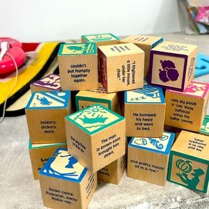 Wooden Nursery Rhyme Blocks